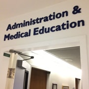 hospital directional sign